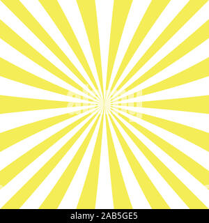 Les rayons du soleil de couleur jaune, l'arrière-plan abstract Explosion Ray Sun Starburst Banque D'Images