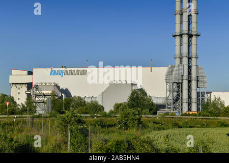 Knauf Insulation, Bernburg, Sachsen-Anhalt, Allemagne Banque D'Images