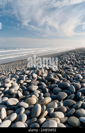 La crête de galets, Westward Ho ! Beach, North Devon Banque D'Images