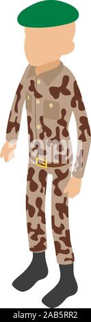 Forse spécial, l'icône de style isométrique Illustration de Vecteur