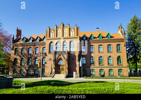 Bureau de district, Rathenow, Brandenburg, Allemagne Banque D'Images