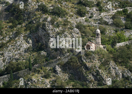 L'église de Notre-Dame du remède situé dans l'enceinte de la vieille ville de Kotor, Monténégro Banque D'Images