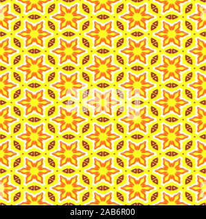 Une illustration de vieilles tuiles sans couture decorativ Banque D'Images