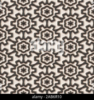 Une illustration de vieilles tuiles sans couture decorativ Banque D'Images