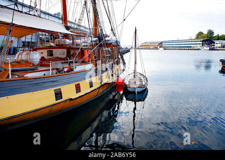 Sloop à Constitution Dock Hobart Banque D'Images