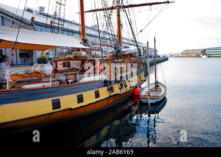 Sloop à Constitution Dock Hobart Banque D'Images