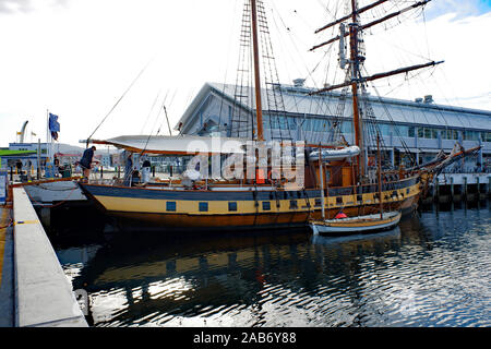 Sloop à Constitution Dock Hobart Banque D'Images