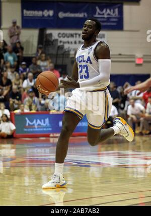 23 novembre 2019 - UCLA Bruins guard Prince Ali # 23 lors d'un match entre les Cougars de Brigham Young et l'UCLA Bruins au Lahaina Civic Center sur l'île de Maui à Lahaina, HI - Michael Sullivan/CSM. Banque D'Images