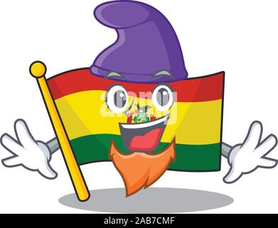 Guatermala drapeau mascot cartoon style comme un elfe Illustration de Vecteur