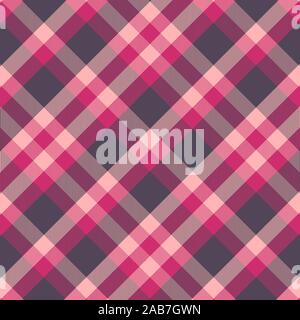 Rouge et Rose Tartan motif transparent.Texture pour plaid, nappes, vêtements, chemises, robes, de papier, de la literie, des couvertures, couettes et d'autres textiles prod Illustration de Vecteur