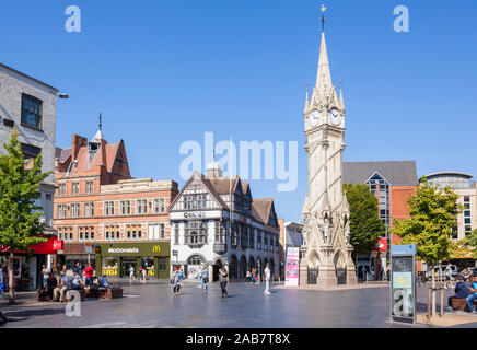 Tour de l'horloge Memorial Haymarket victorien, centre-ville, Leicester, Leicestershire, East Midlands, Angleterre, Royaume-Uni, Europe Banque D'Images