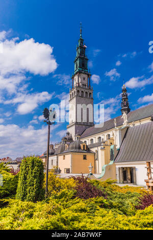 Le monastère de Jasna Gora à Czestochowa, Pologne, Europe Banque D'Images