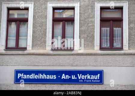 15 octobre 2019, Saxe, Meissen : La boutique d'un magasin de jouet dans la vieille ville. Photo : Jens Büttner/dpa-Zentralbild/ZB Banque D'Images