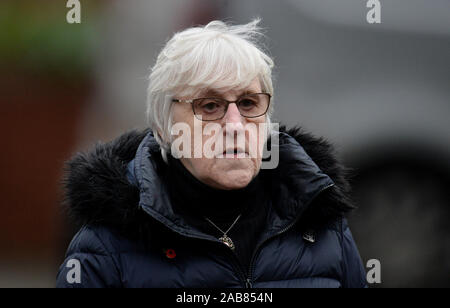 Christine McEvoy, mère de victime Marian McCabe, arrivant à Preston Crown Court pour le procès de Hillsborough match le commandant David Duckenfield, qui est accusé de l'homicide involontaire coupable par négligence grave de 95 supporters de Liverpool en 1989 FA Cup demi-finale. Banque D'Images