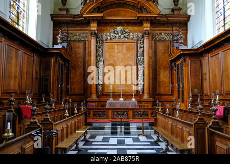 La chapelle à Trinity College, qui fait partie de l'Université d'Oxford. Banque D'Images