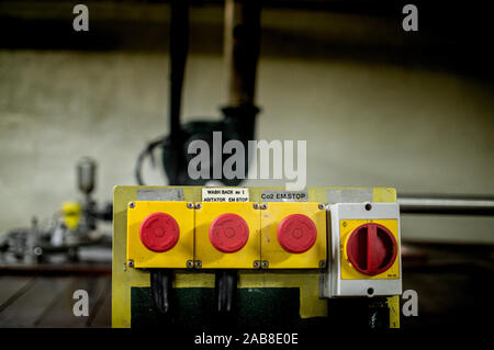 Des fragments d'whicky machines distillerie Auchentoshan, utilisé dans les distilleries d'Oban et Banque D'Images