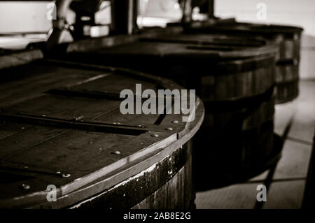 Des fragments d'whicky machines distillerie Auchentoshan, utilisé dans les distilleries d'Oban et Banque D'Images