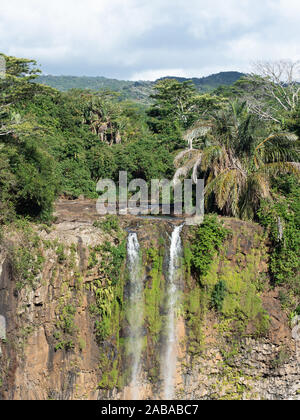 Cascade de Chamarel à l'Ile Maurice Banque D'Images