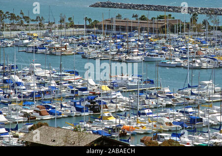 Vue sur le port de Dana Point, Californie Banque D'Images