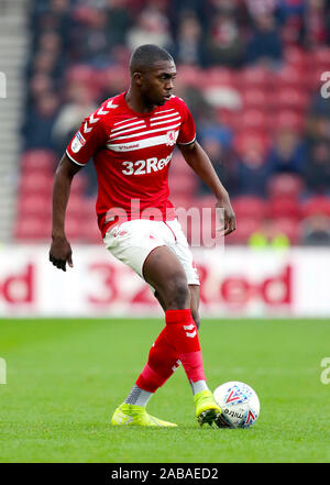 L'Dijksteel Anfernee Middlesbrough lors de la Sky Bet Championship match au stade Riverside, Middlesbrough. Banque D'Images