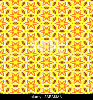 Une illustration de vieilles tuiles sans couture decorativ Banque D'Images