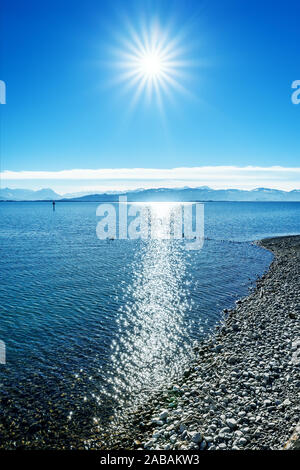 Ein Blick auf den Bodensee Lindau von in Bayern Banque D'Images