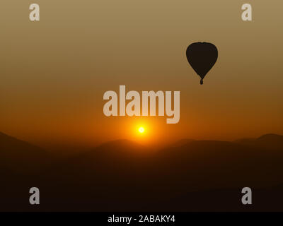 Une photographie d'un ballon à air chaud Banque D'Images