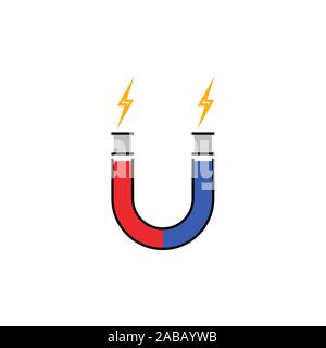 L'icône couleur du vecteur de l'aimant Illustration de Vecteur