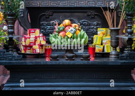 Hanoi, Vietnam - 11 octobre 2019 : Monuments et tombes pour ceux qui sont perdus dans la guerre du Vietnam à la prison de Hanoï Banque D'Images