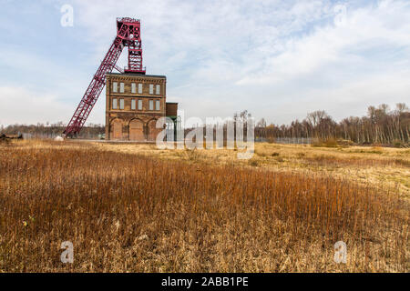 La mine de la mine de Sterkrade à Oberhausen, l'arbre 1, monument industriel, Banque D'Images