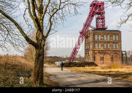 La mine de la mine de Sterkrade à Oberhausen, l'arbre 1, monument industriel, Banque D'Images