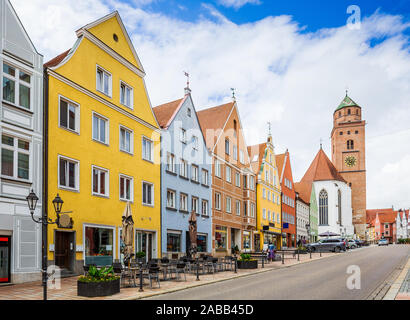 Donauworth, Allemagne. Ville pittoresque sur la Route Romantique route. Banque D'Images