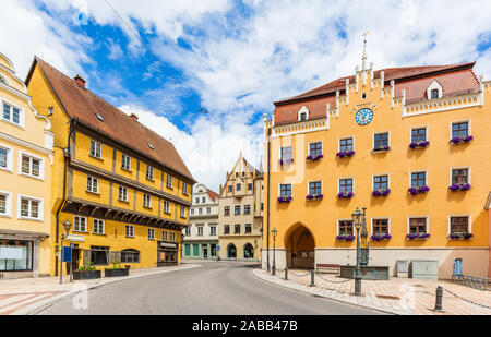 Donauworth, Allemagne. Ville pittoresque sur la Route Romantique route. Banque D'Images