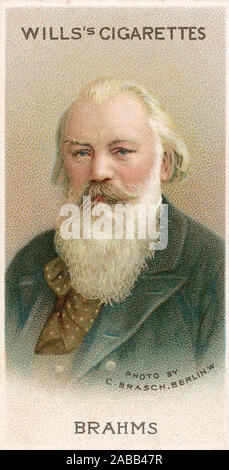 JOHANNES Brahms (1833-1897) compositeur allemand vers 1890 Banque D'Images