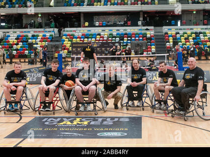 Le prince Harry de lancer l'Invictus Games, un événement sportif international pour les blessés, malades et blessés personnel de service dans l'Copperbox au Queen Elizabeth Olympic Park.Mars 2014 Banque D'Images
