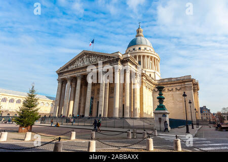 Paris, France - 18.01.2019 : Panthéon historique dans le quartier Quartier Latin à Paris. Les voyages. Banque D'Images