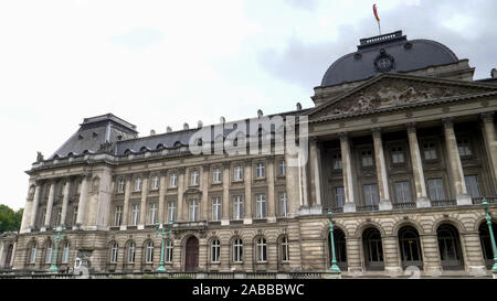 Bruxelles, Belgique - 13 octobre, 2017 : un gros plan du palais royal de Bruxelles Banque D'Images