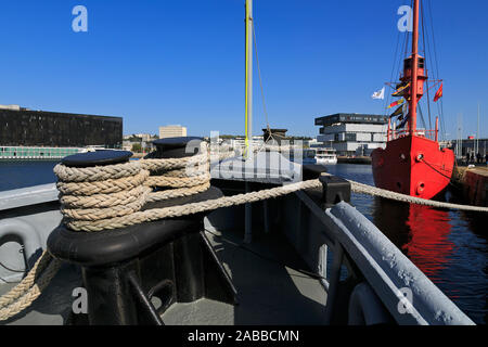 L'Armée américaine historique Tug & Lightship, Le Havre, Normandie, France Banque D'Images