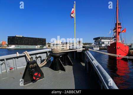 L'Armée américaine historique Tug & Lightship, Le Havre, Normandie, France Banque D'Images