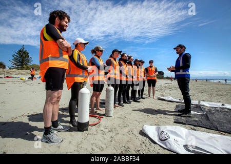 Cours de formation Project Jonah, Nelson, Nouvelle-Zélande Banque D'Images