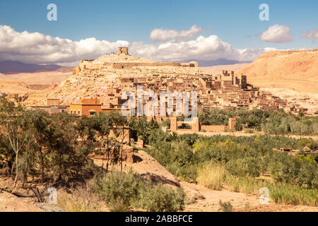 UNESCO World Heritage Site : Ait Ben Haddou-forteresse près de Ouarzazate, Maroc Banque D'Images