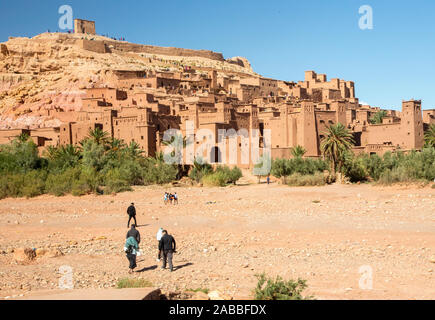 UNESCO World Heritage Site : Ait Ben Haddou-forteresse près de Ouarzazate, Maroc Banque D'Images