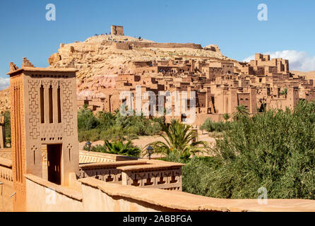 UNESCO World Heritage Site : Ait Ben Haddou-forteresse près de Ouarzazate, Maroc Banque D'Images