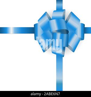 Vector background brillant en plastique bleu isolé sur fond blanc. Illustration 3D réaliste. Illustration de Vecteur