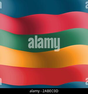 Brillant couleur arc-en-ciel motif transparent bande épaisse Illustration de Vecteur