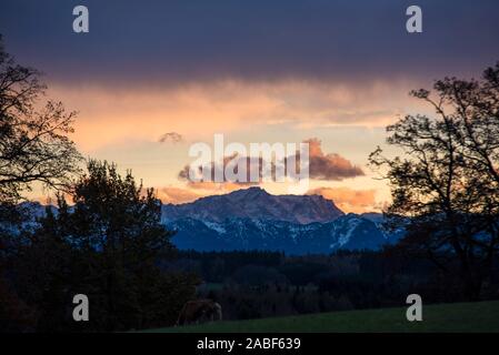 La Zugspitze, Allemagne Banque D'Images