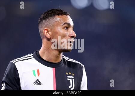 Torino, Italie. 26 novembre 2019. Ligue des Champions 2019-2020. La Juventus FC vs Club Atletico de Madrid. Danilo de la Juventus FC. Banque D'Images