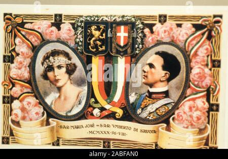 Maria jose et umberto di Savoia Banque D'Images