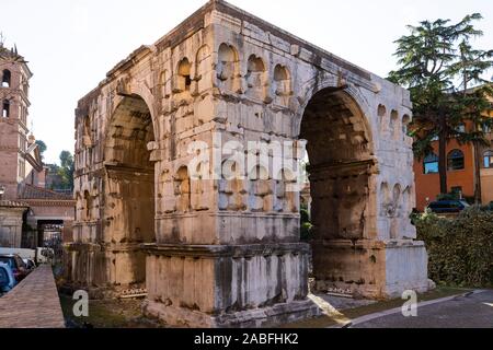 Arc de Janus, Rome, Italie Banque D'Images