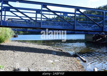 Rurtalsperren système de réservoir d'Obersee, Nationalpark Eifel Banque D'Images